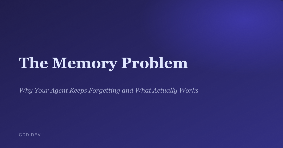 The Memory Problem | Context-driven development